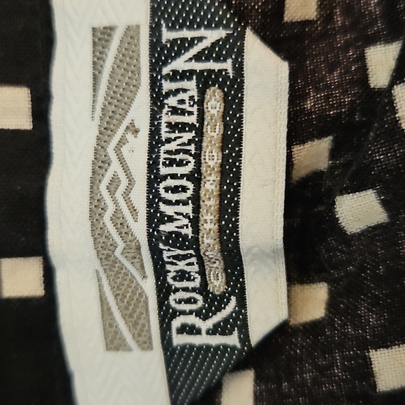 ROCKY MOUNTAIN CLOTHING 1980s Black and White Check Button Down Shirt - Picture 9 of 12